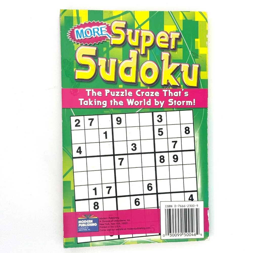 More Super Sudoku, Book 1, Paperback / ISBN 0-7666-2300-9